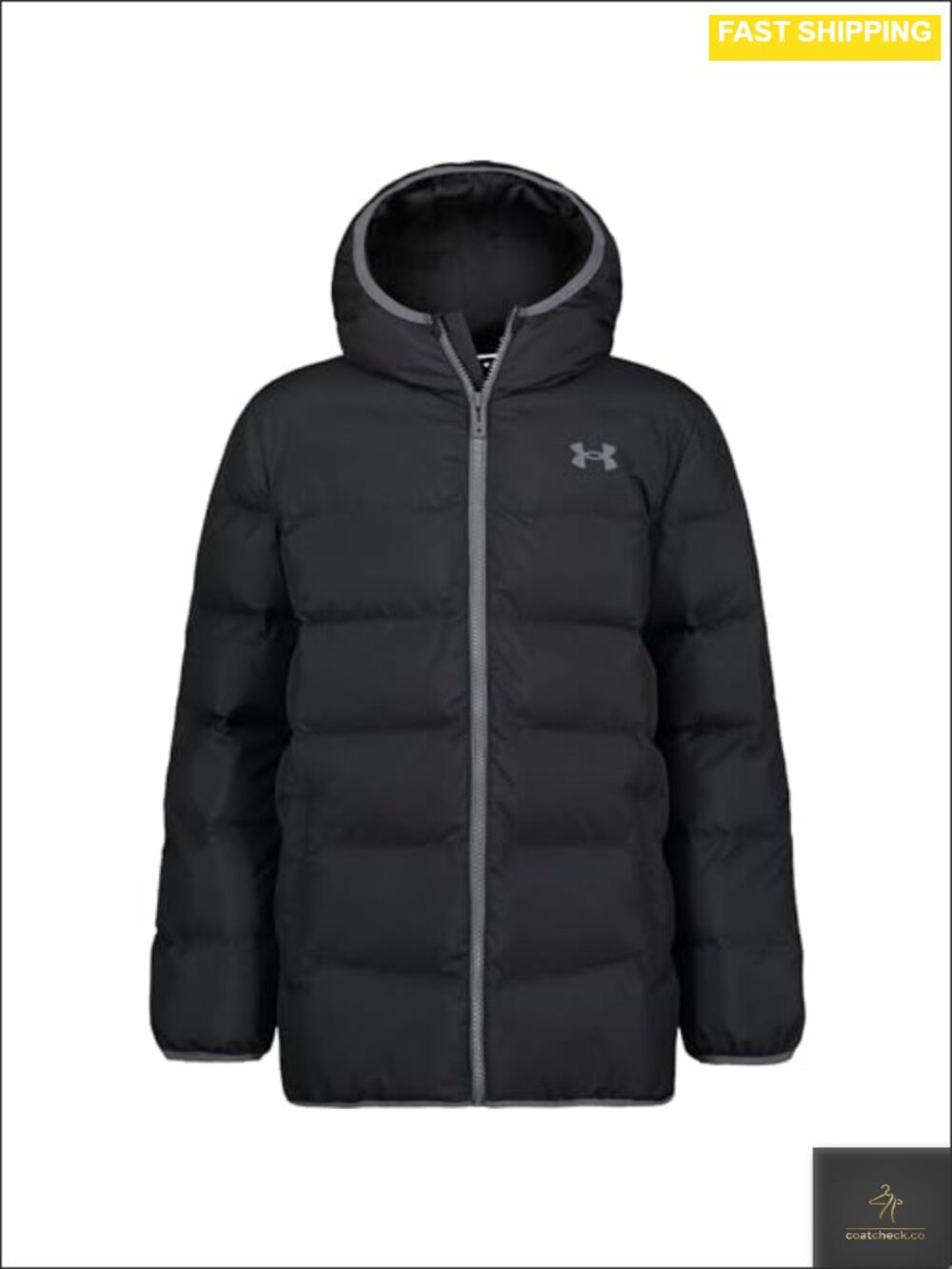 Boys Hooded Puffer Jacket Quilted Cold Weather Coat